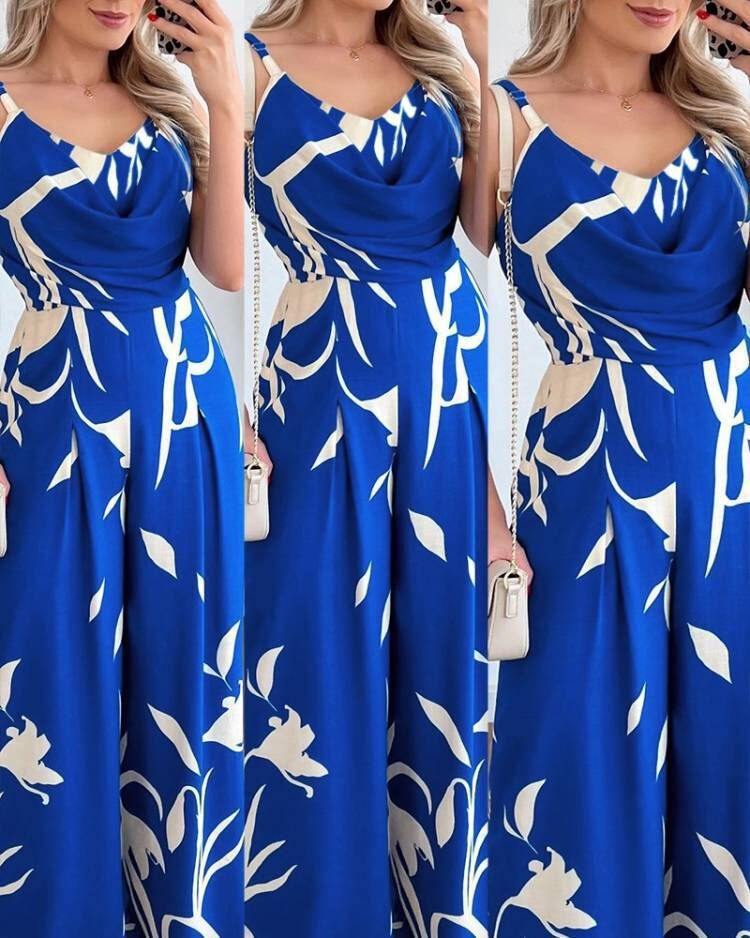 Variant image for Dam Jumpsuit Spaghetti Remmar Löst Passform Spandex-11