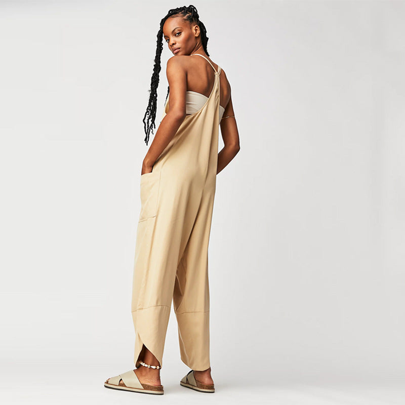 Dam Byxor Retro Stil Högkvalitativt Tyg Lös Midja-3