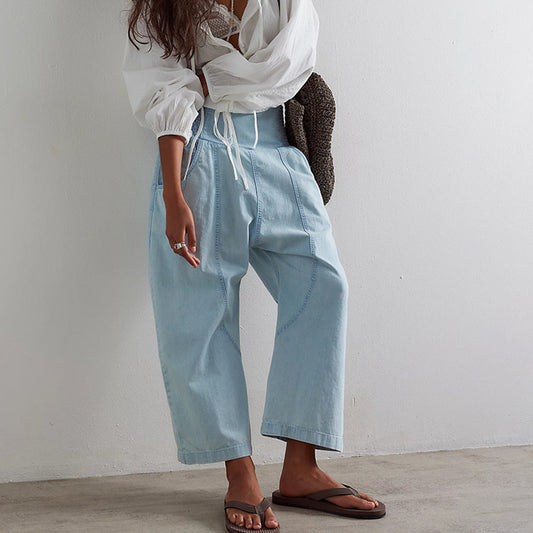 Herr Jeans Slitna Raka Ben 100% Bomull-1