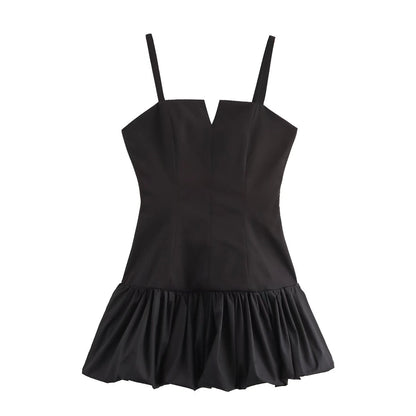 Variant image for Kvinnors Miniklänning Spaghetti Band Polyester Ärmlös Kort-1