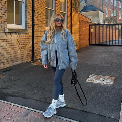 Damjacka Stilren Design Högkvalitativ Polyester för Dam-4