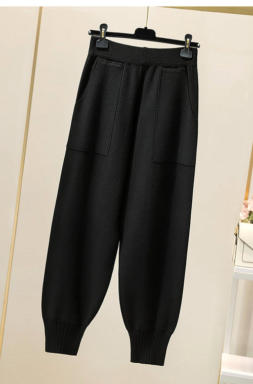 Snygga Byxor Dam Överdimensionerad Design i Mjuk Bomull 1