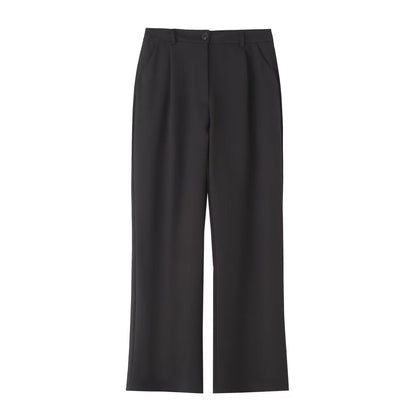 Dam Slim-Fit Byxor Set med Ärmlös Top Högkvalitativt Tyg-5