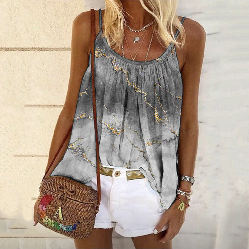 Dam T-shirt Löst Snitt 100% Bomull Sommartröja-3