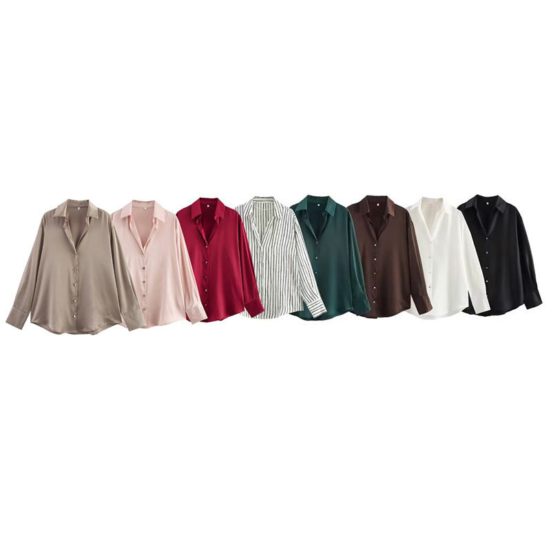 Unisex Skjorta V-Neck Långärmad Polyester-2