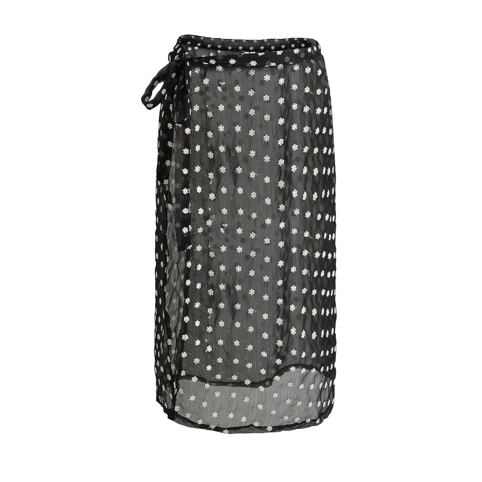 Dam Midi Kjol Blommig Design Elastisk Midja Hållbart Material 3