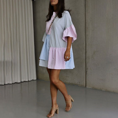 Damklänning Färgglad Luftig Sommarklänning 100% Polyester-2