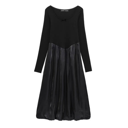 Maxiklänning Dam Monokrom Design Lång Klänning Polyester-1