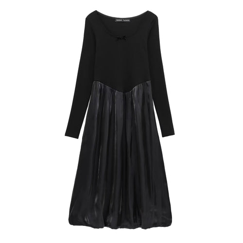 Maxiklänning Dam Monokrom Design Lång Klänning Polyester-1