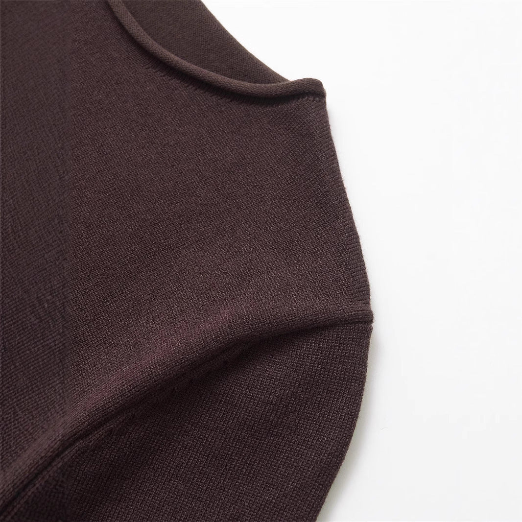 Topp för Dam Löst Rund Hals Polyester-3