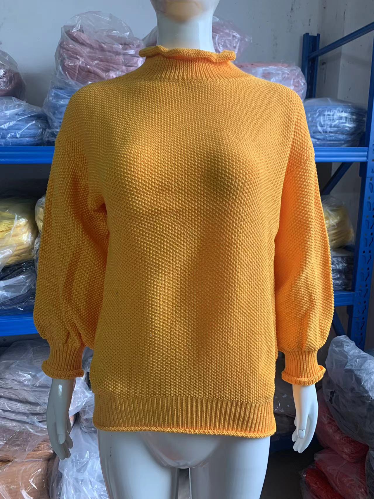 Damer Nacktröja Löst Sittande Akryl 3