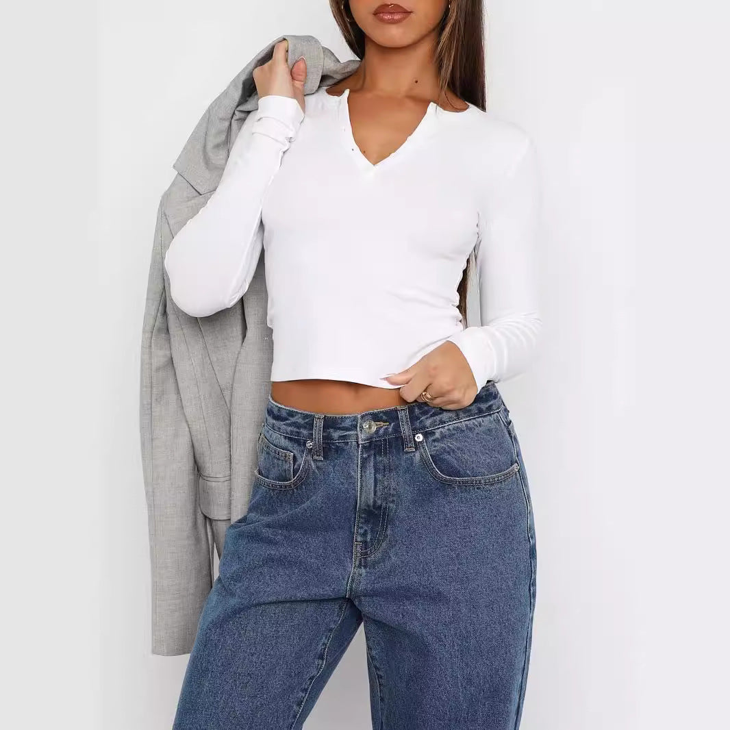 Variant image for Dam Tröja Långärmad Halvöppen Krage Mjuk Tygblandning-8