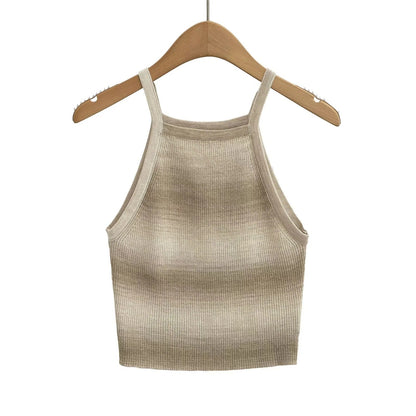 Variant image for Dam Skjorta Kort Randig Spaghetti Band Polyester-10