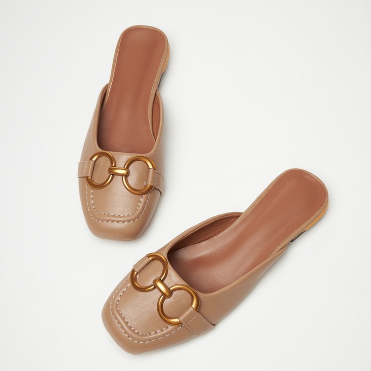 Chic Damen Schuhe aus Synthetischem Leder mit Metallstängung – Elegante, Bequeme Flache Schuhe für Formelle und Freizeit Outfits 8
