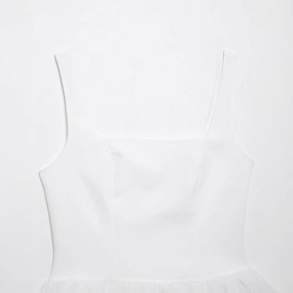 Dam Tank Top Slim Fit Elastisk Polyester-4