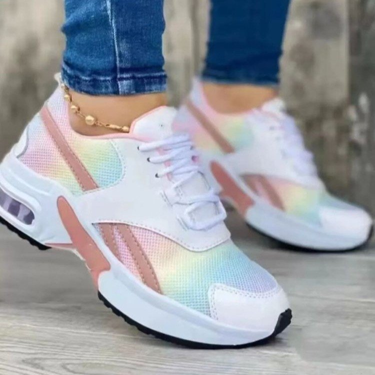 Kvinnor Sneakers Sportiga Mesh Övre Material Dämpande Sula 2