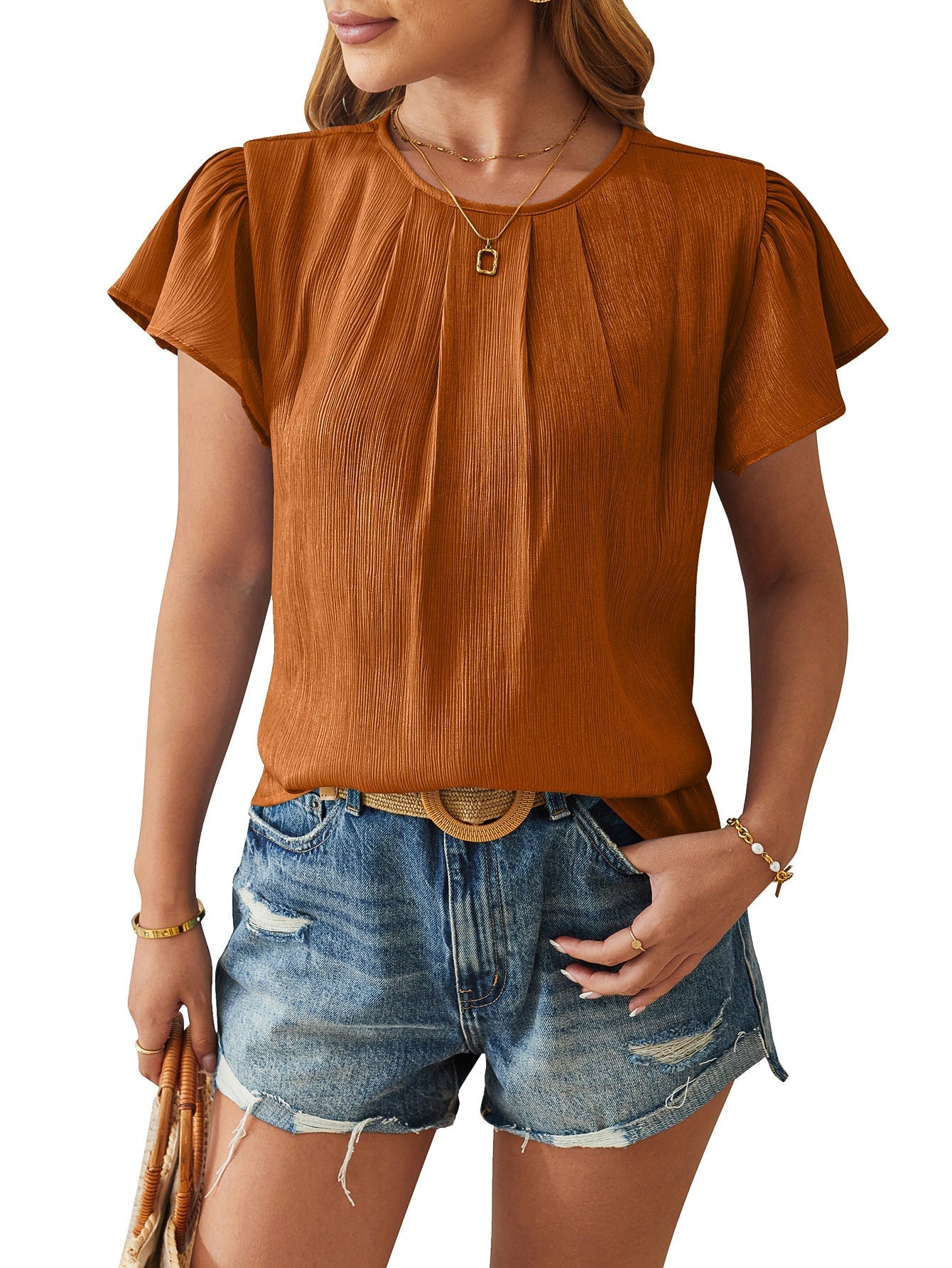 Variant image for Dam Festtopp Blommig Satin Löst Sittande-6