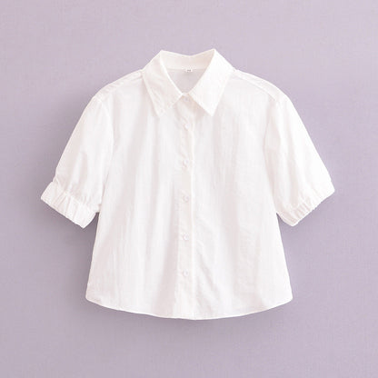 Variant image for Dam Set Slim Fit Kort Skjorta och Medium Lång Kjol Högkvalitativt Tyg-1