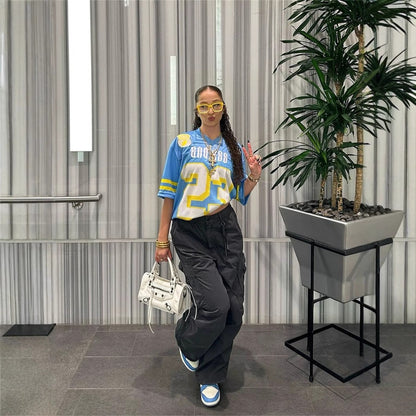 Herrar T-shirt V-ringad Färgblockering Polyester Spandex-3