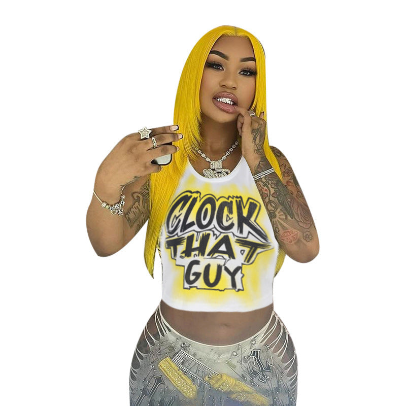 Dam T-shirt Avslappnad Snitt Grafisk Utskrift Bomull-6