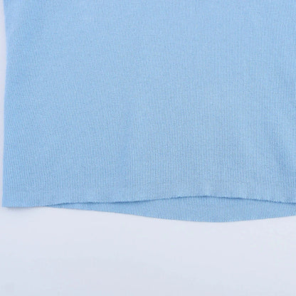 Kvinnors Långärmad Topp Rüsch Detaljer Ribbstickad Tyg 4