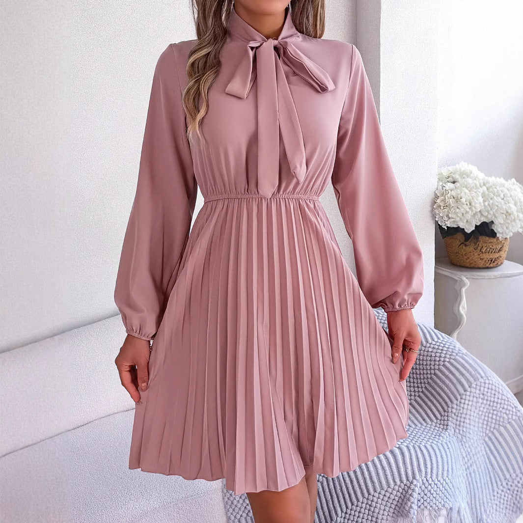 Dam Midi Kjol Veckad Chiffon-4