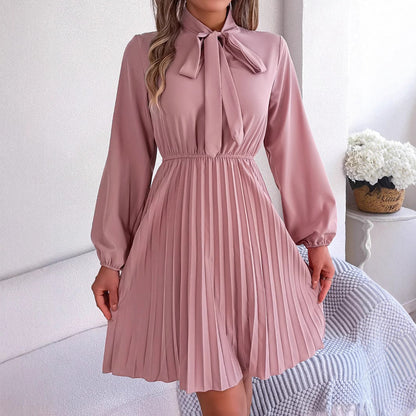 Dam Midi Kjol Veckad Chiffon-4