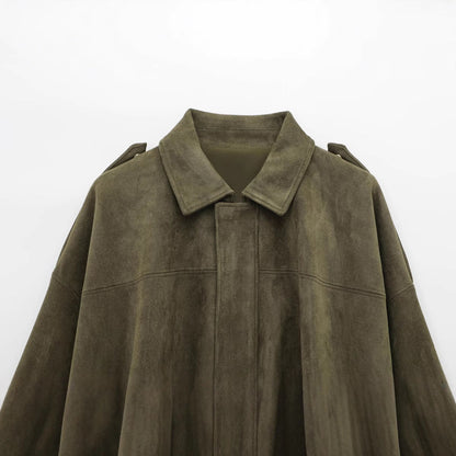 Herr Pilotjacka Monokrom Polyester Olivgrön 2