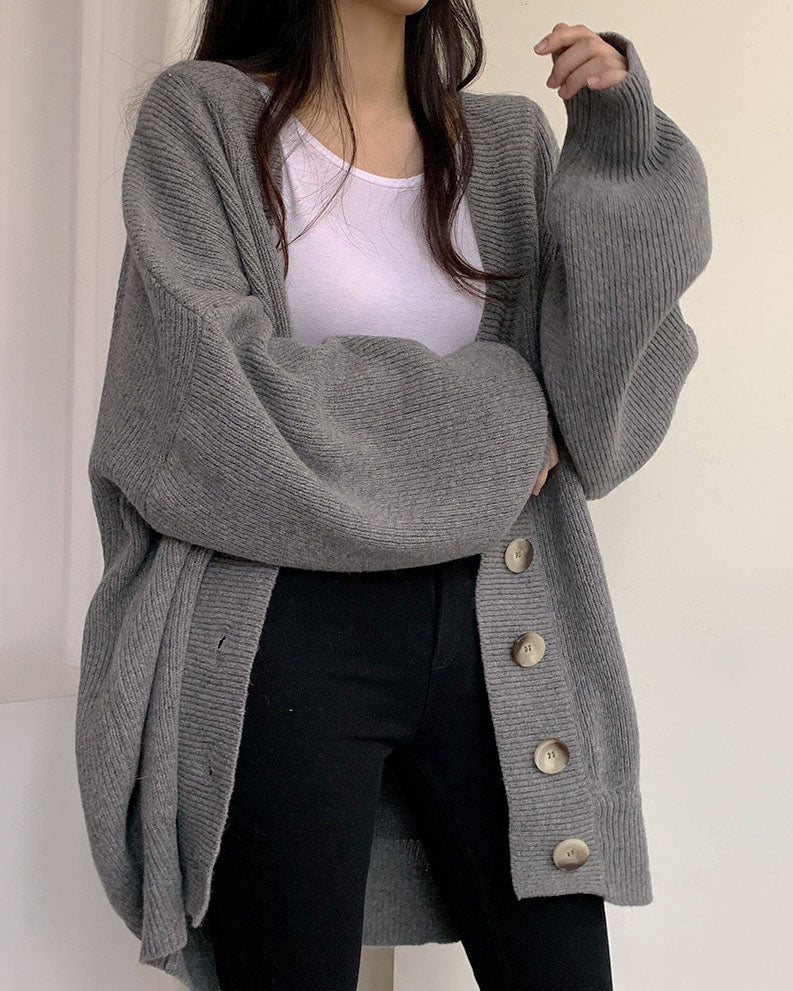 Dam Kofta V-halslinje med Lykta Ärmar i Lätt Material-2