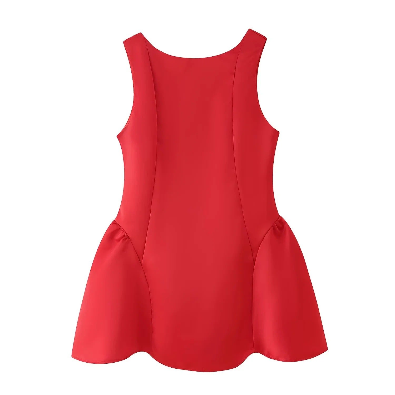 Variant image for Kvinnors Wrap Klänning Med Voluminösa Ruffles Flödande Tyg-3