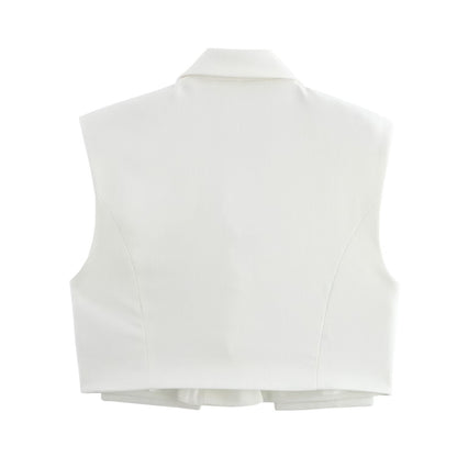 Dam Korta Västbyxor Set Enfärgad Polyester-3