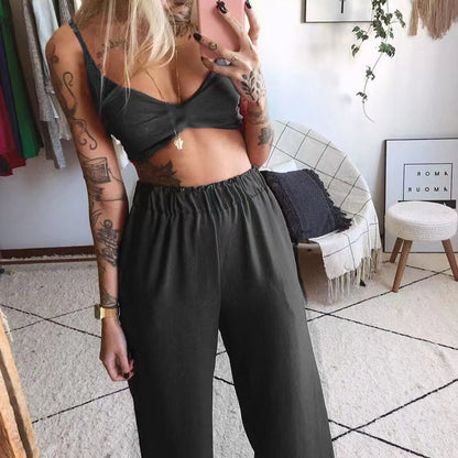 Dam Bredbyxor Tryck Fyrvägssträckande Polyester Öppen Rygg 11