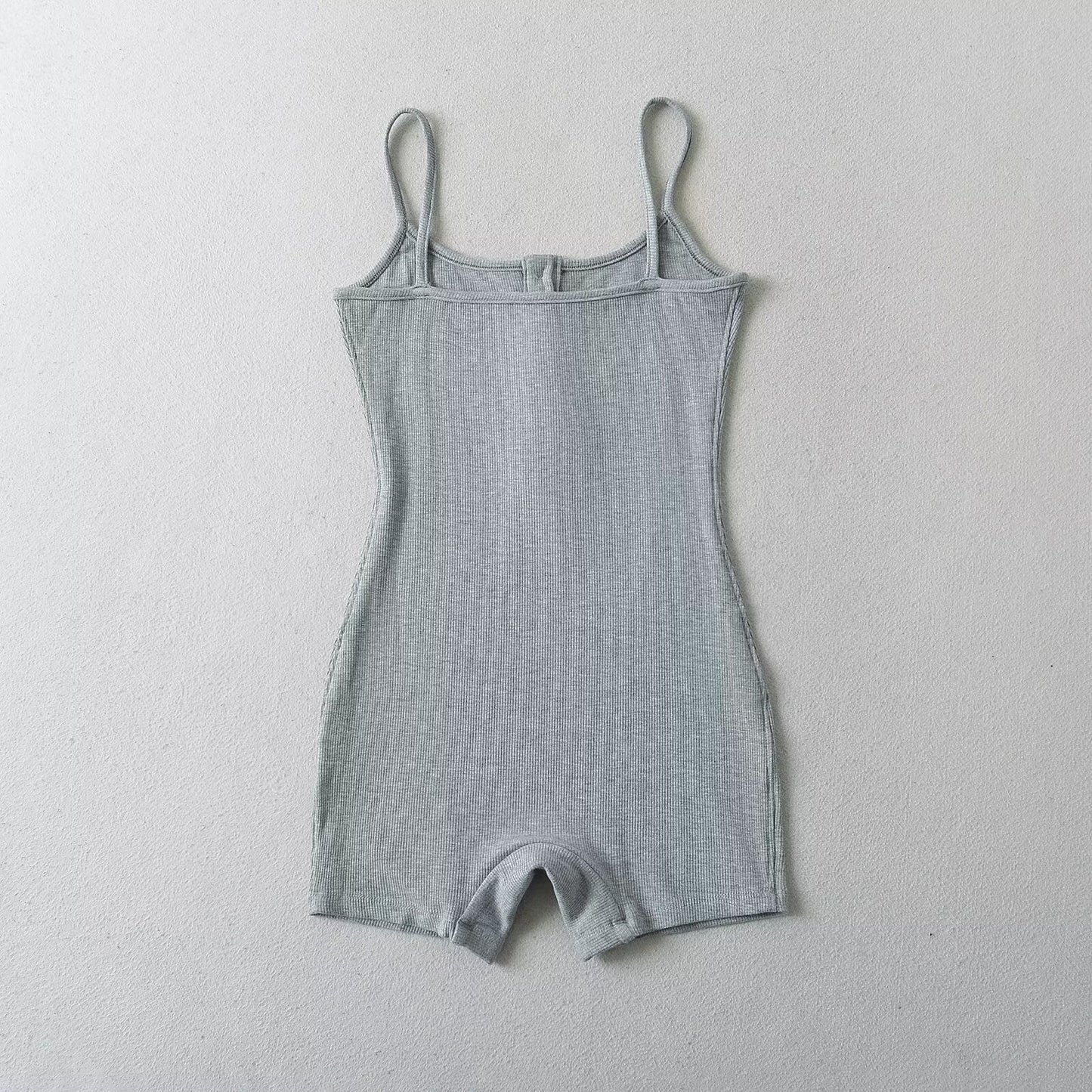 Dam Jumpsuit Ärmlös Med Knappdetalj Andningsbart Tyg 4