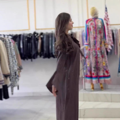 Dam Tröja Rundhalsad Långärmad Mjukt Tyg-5