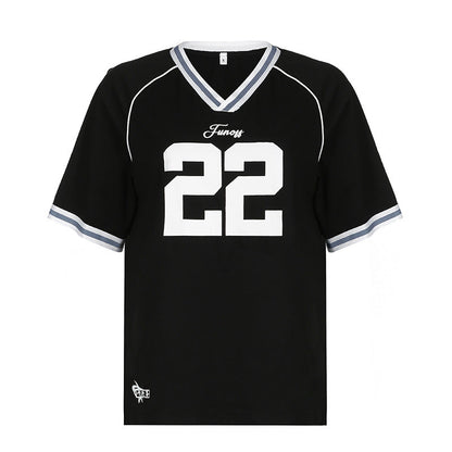 Unisex Sportig T-shirt Set Bomull Färgblockering-1