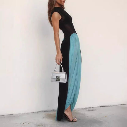 Dam Jumpsuit Ärmlös A-linjeformad Polyester-3