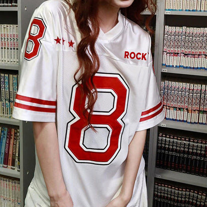 Herr T Shirt V-ringad Kvalitets Spandex för Träning och Vardag-1