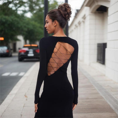 Kvinnors Lång Klänning Fyrkantig Halsringning A-Line Enstycke-4