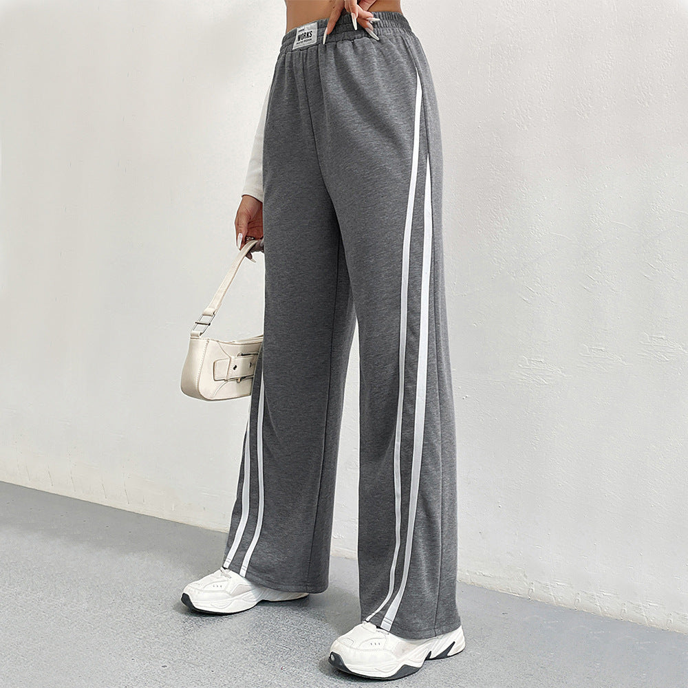 Dam Joggingbyxor Bred Ben Design Mjukt Andningsbart Tyg 4