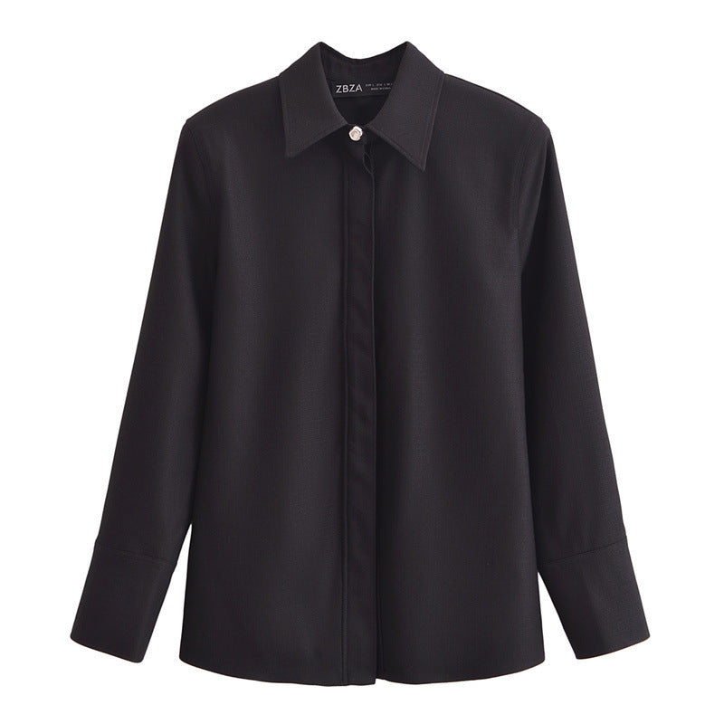 Variant image for Dam Skjorta Långärmad Satin Elegant-1