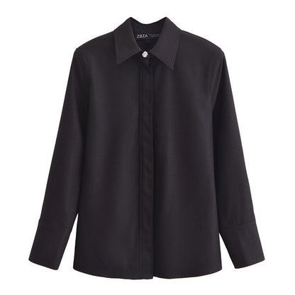 Variant image for Dam Skjorta Långärmad Satin Elegant-1