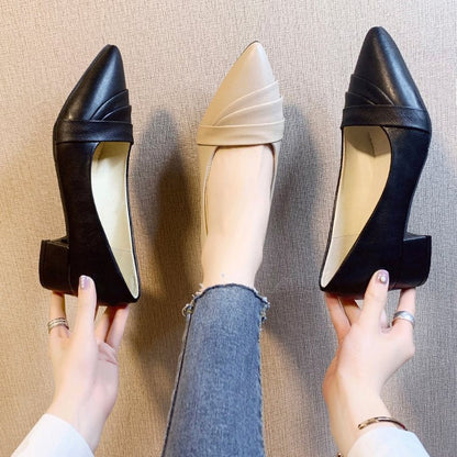 Damen Pumps mit Blockabsatz aus Synthetikleder – Elegante Wickeldesign Schuhe für Büro und Freizeit 3