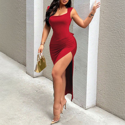 Variant image for Damklänning Midi Patchwork Polyester Figurnära-1