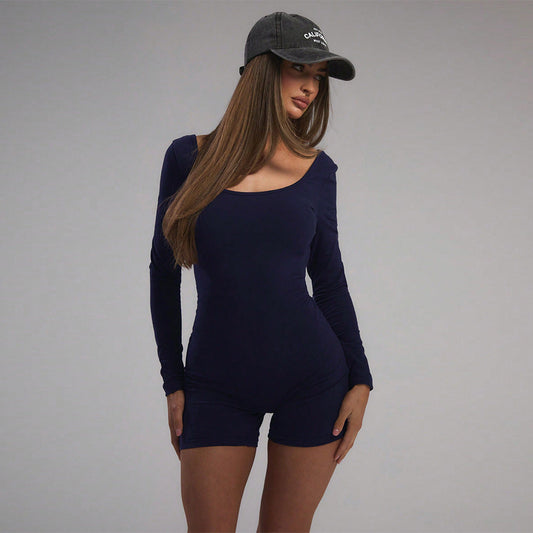 Dam Overall Modern Elastisk Långärmad Komfortabel Design 1