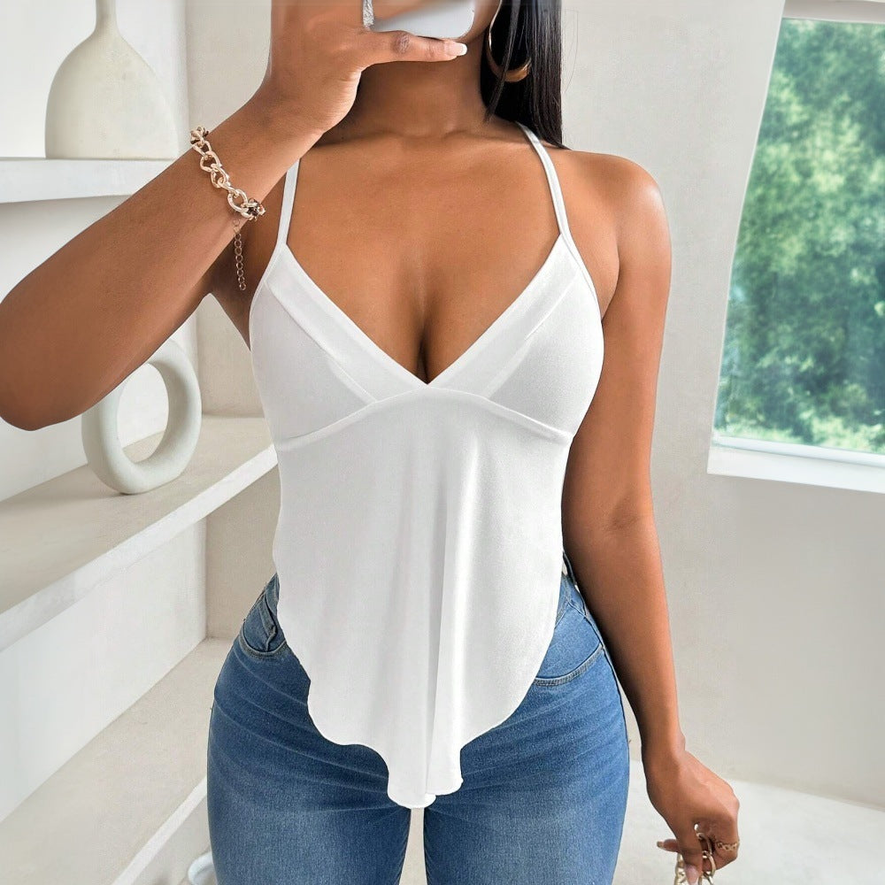 Variant image for Dam Tank Top Halter Hals Lätt Stretchig Polyester-1