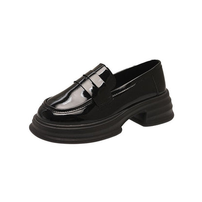 Kvinnor Loafers i Syntetiskt Läder – Elegant och Bekväm Design, Vadderad Fotbotten, Färg Svart/Brown, Storlek 36-41 6