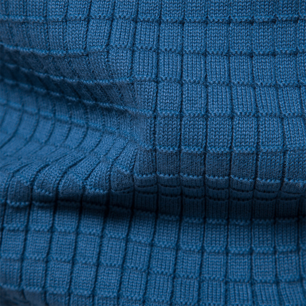 Herrpullover Slim Fit Tidlös Premium Bomull-4