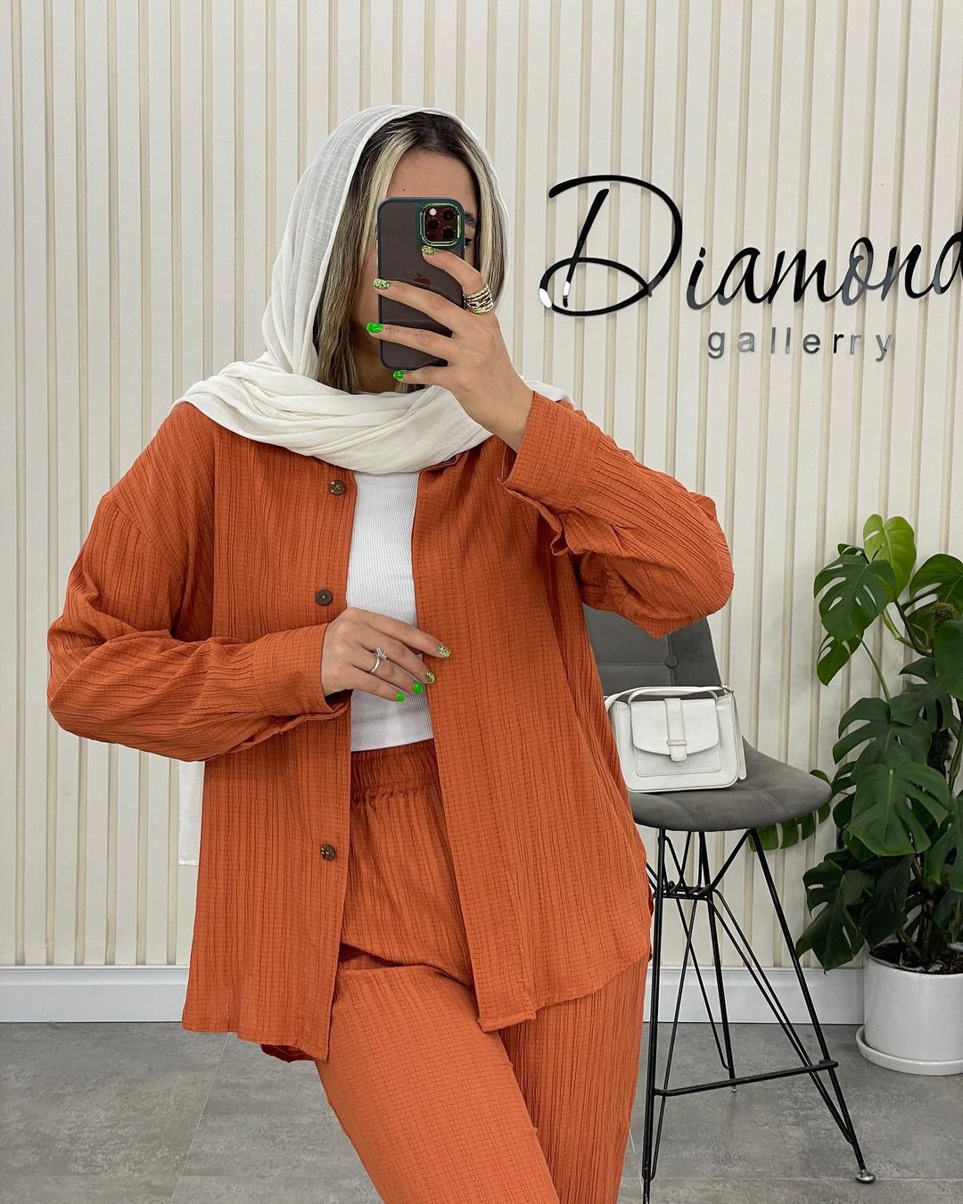 Dam Långärmad Skjorta och Raka Benbyxor Polyester Elegant Outfit-6