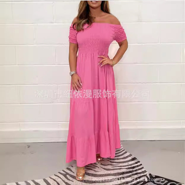 Variant image for Kvinnors Kortärmad Klänning Elegant Polyester-13