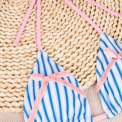 Dam Triangelbikini Justerbara Remmar Elastisk Badkläder 4